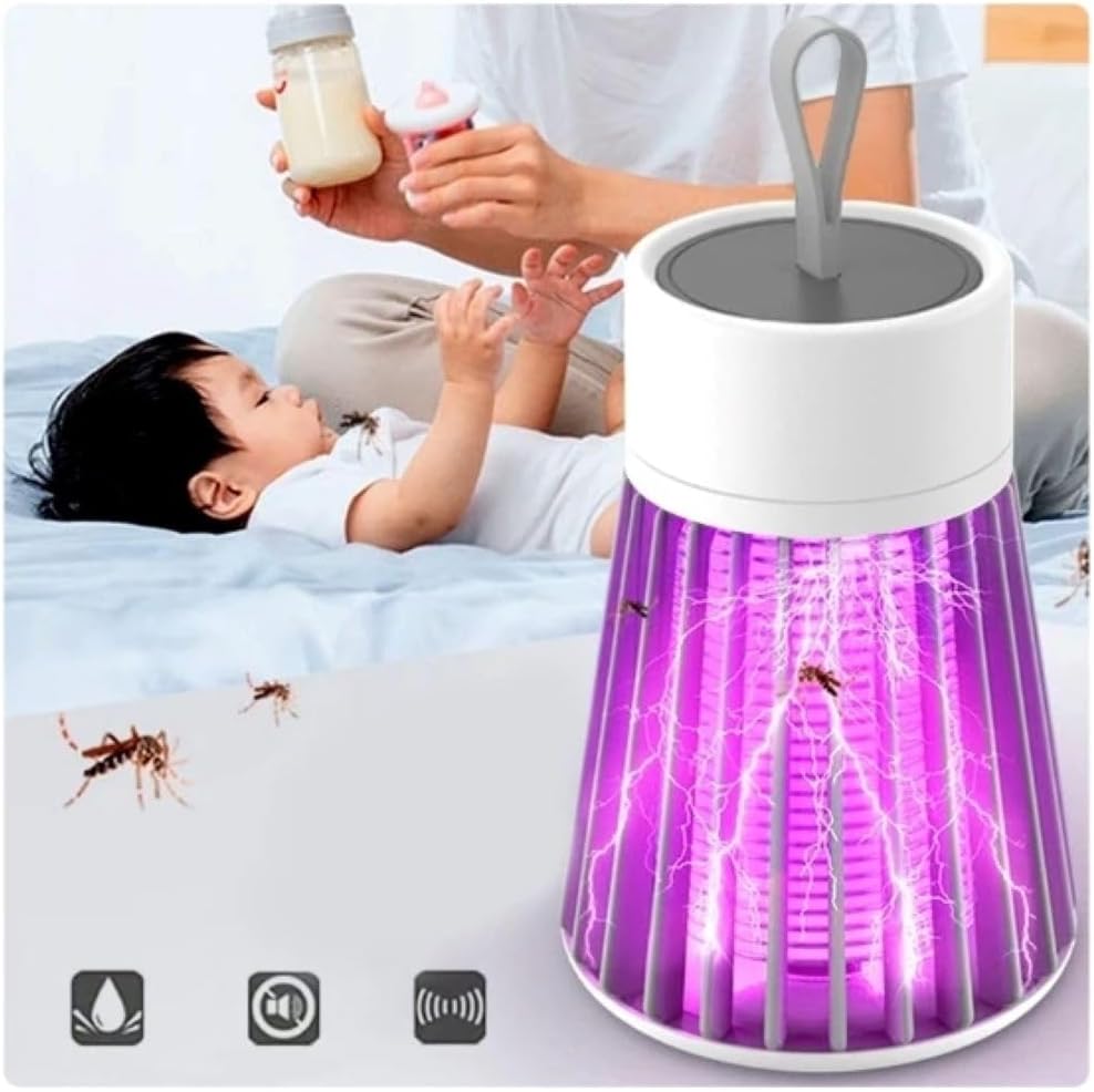 Lâmpada Elétrica Mata-Mosquitos Com Luz UV Usb Recarregável Armadilha Para Insetos