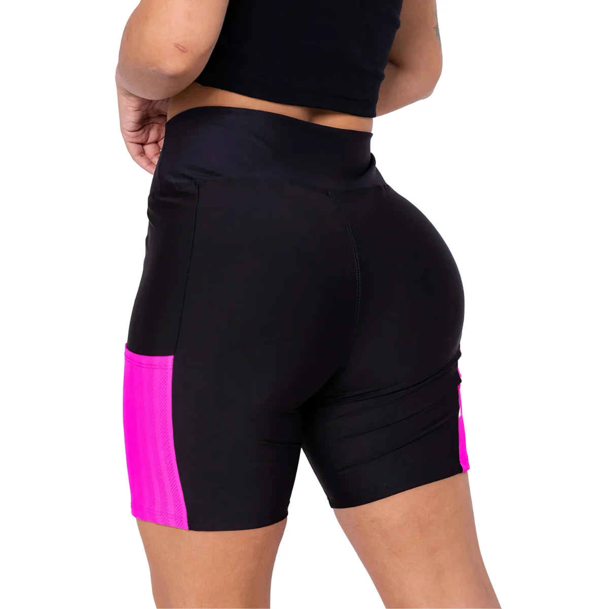 Short Feminino Academia C/ Bolso Celular Confortavel Suplex Dry