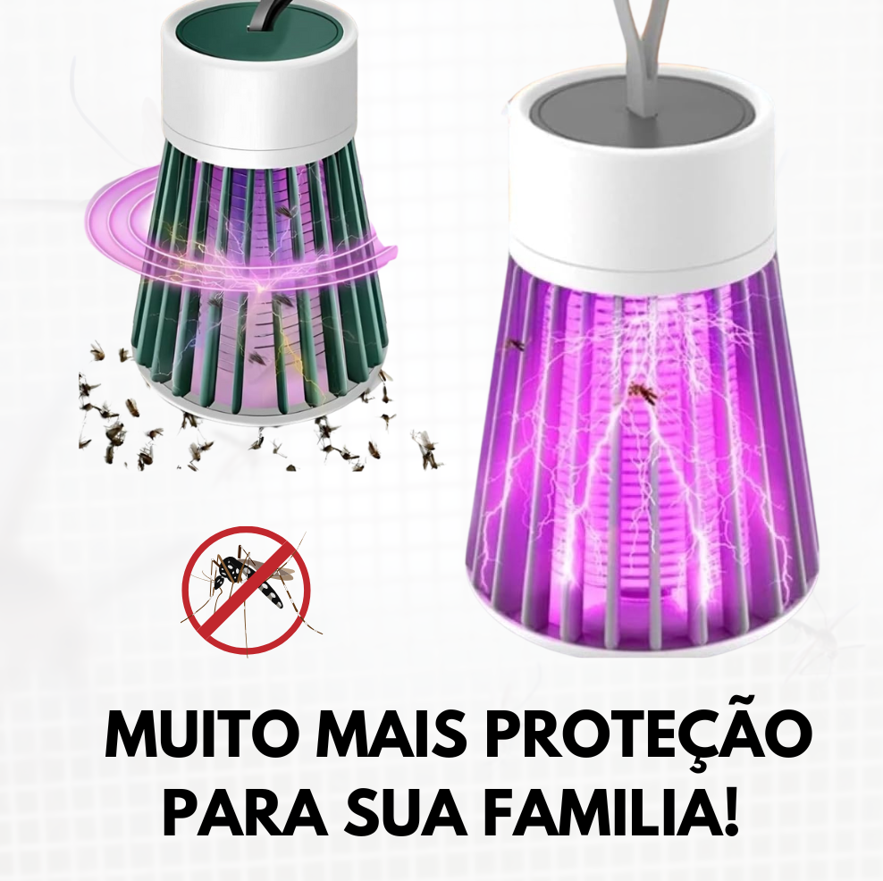 Lâmpada Elétrica Mata-Mosquitos Com Luz UV Usb Recarregável Armadilha Para Insetos